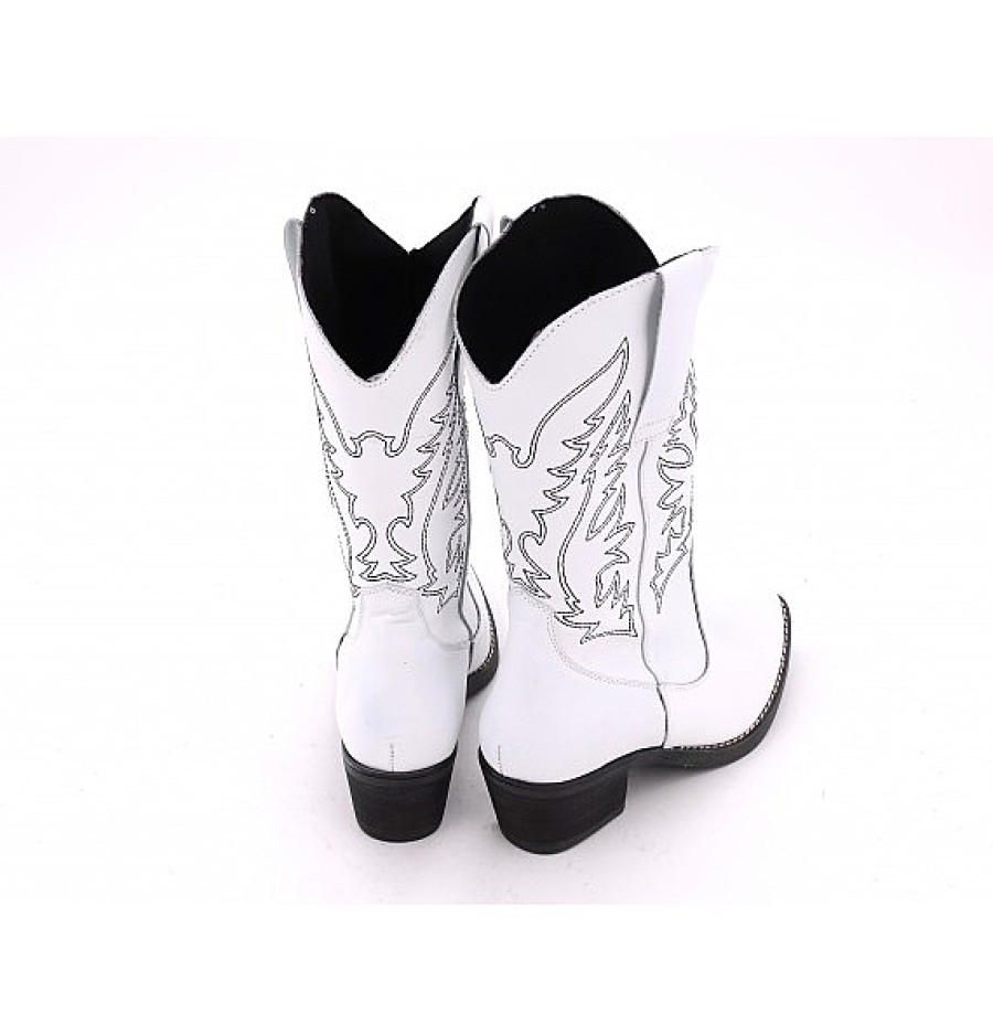 Mujer NIZAyZAS | Bota Campera Cowboy Piel Pespuntes Alas