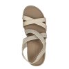 Mujer SKECHERS | Taupe Sandalia Tiras Cruzadas Skechers Arch Fit