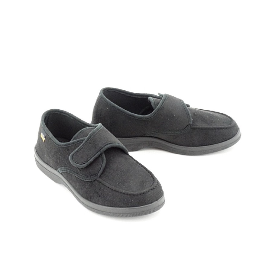 Hombre DR.CUTILLAS | Zapato Licra Velcro Ancho Especial