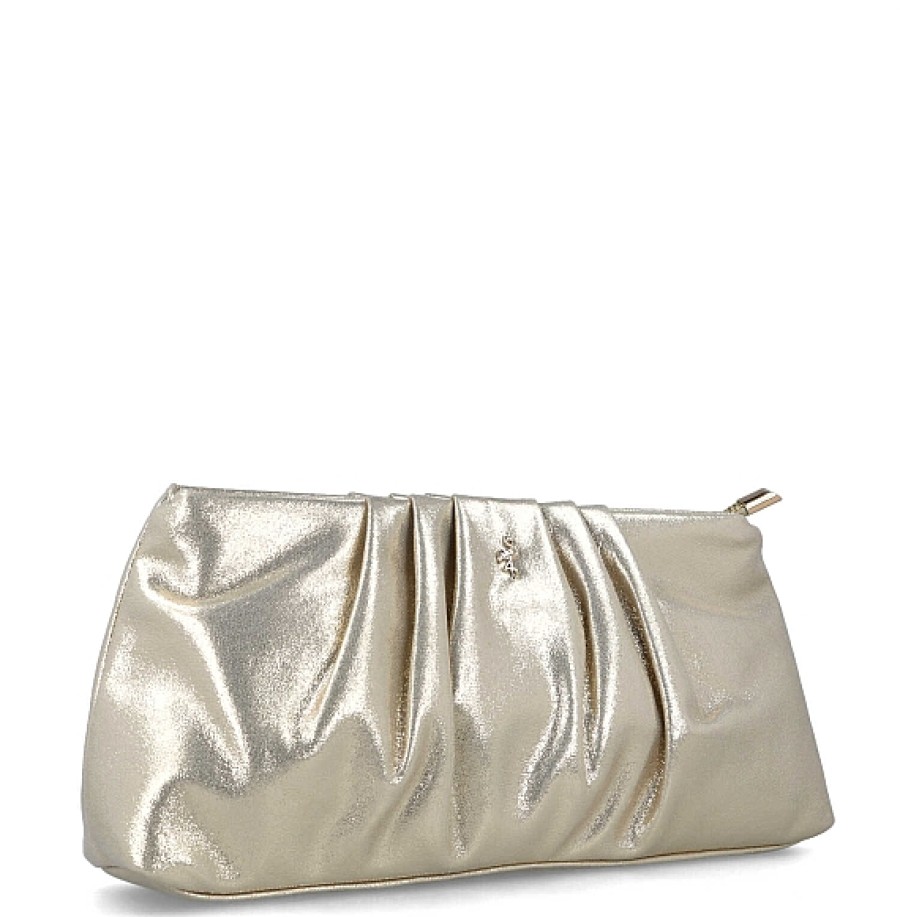 Bolsos MNB CHIC | Bolso De Mano Fruncido Oro