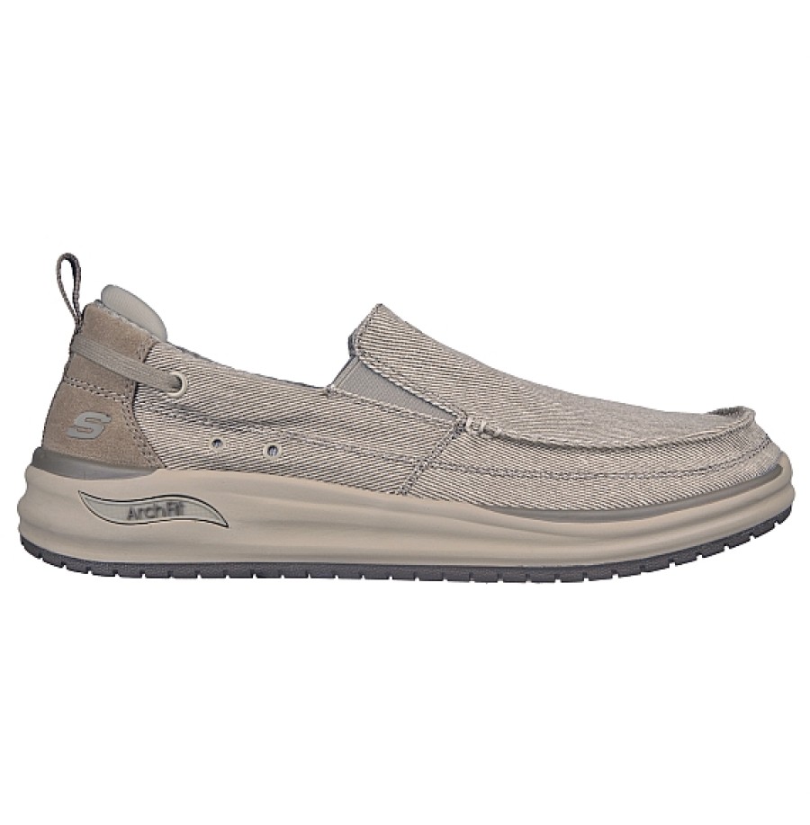 Hombre SKECHERS | Zapato Copete Lona Skechers Arch Fit Melo