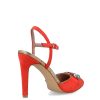 Mujer MNB CHIC | Coral Zapato Descubierto Pedreria