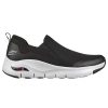 Hombre SKECHERS | Negro Deportivo Sin Cordones Skechers Arch Fit