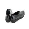 Mujer PAKULAS | Negro Charol Coco Zapato Cuna Cordones