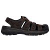 Hombre SKECHERS | Marron Sandalia Cerrada Skechers Relaxed Fit