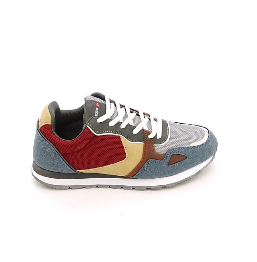 Hombre BLACK COOL | Multicolor Azul Mostaza Burdeos Sneaker