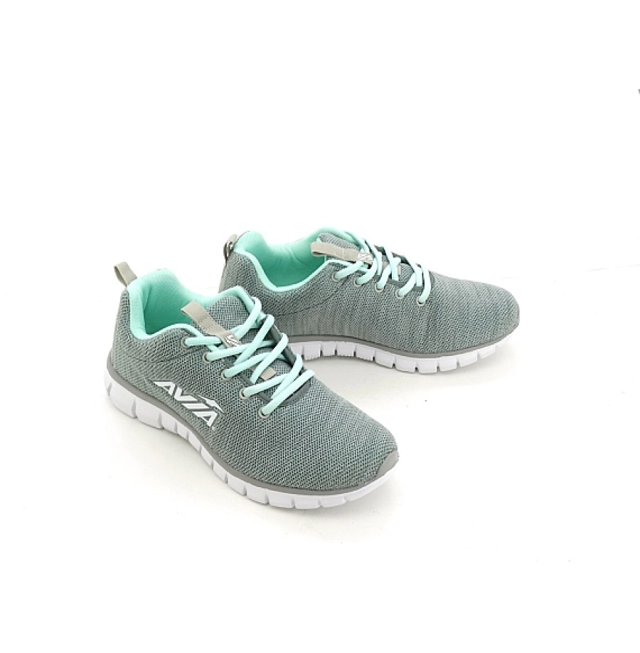 Mujer AVIA | Gris Aqua Deportiva Cordones Flexible Avia