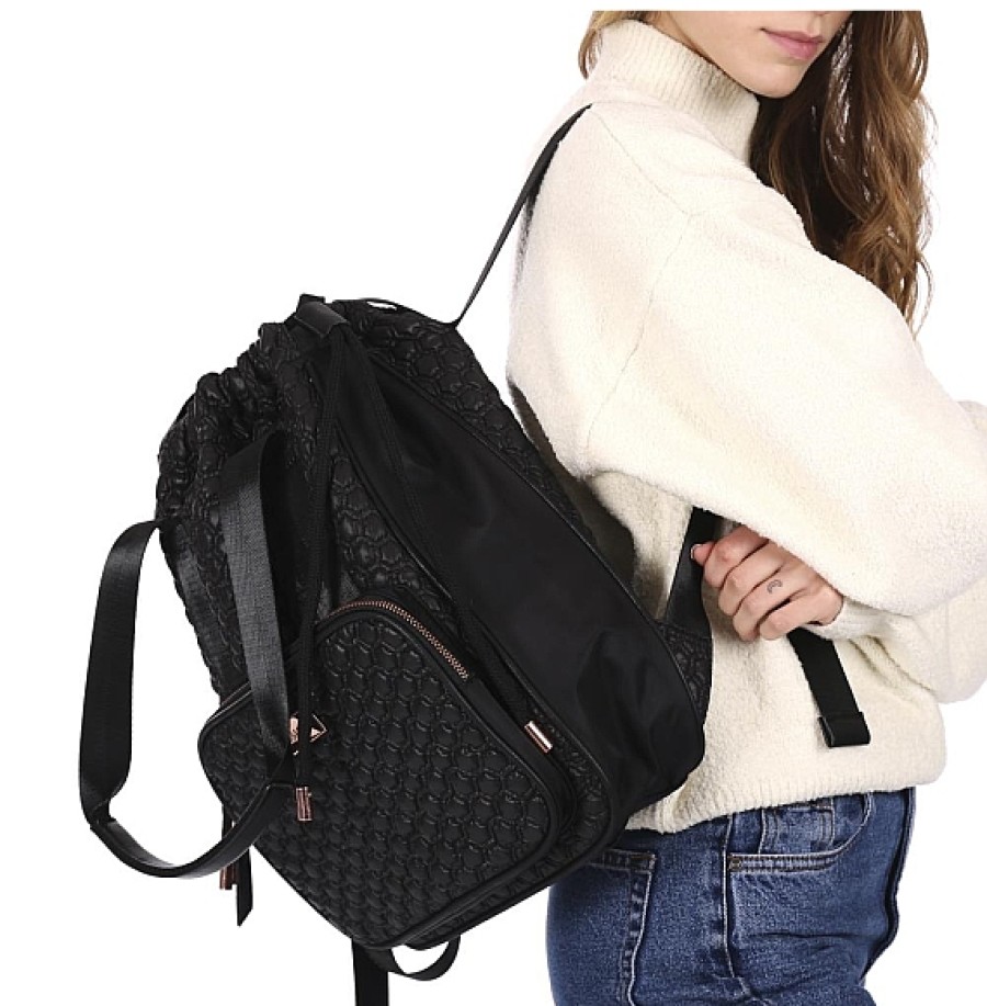 Bolsos GIOSEPPO | Gioseppo Nore Negro Bolso Mochila Acolchado