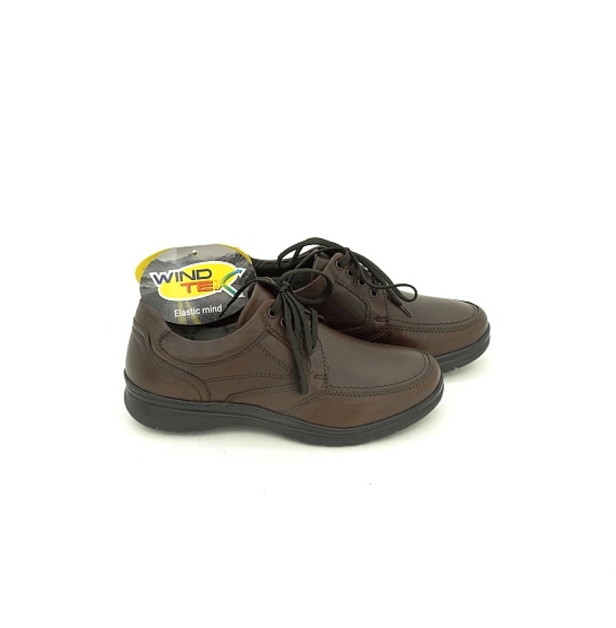 Hombre CALZATURE ZEN | Windtex Zapato Piel Sport Con Cordones