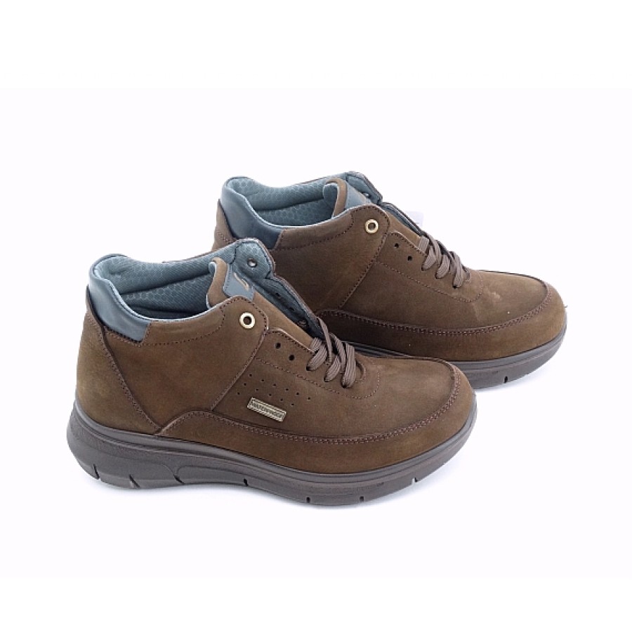 Hombre LAURA AZAÑA-LUISETTI | Marron Nobuc Bota Waterproof Sport Cordones