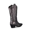 Mujer D'ANGELA | Plomo Metal Bota Campera Cowboy