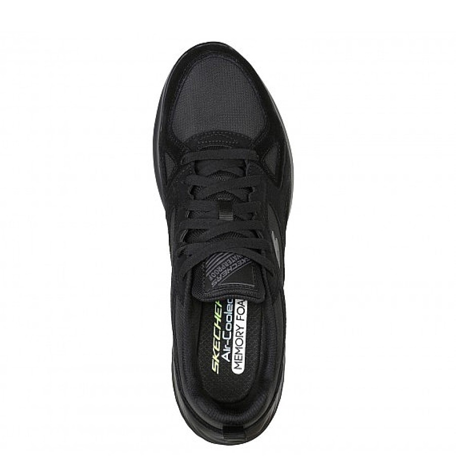 Hombre SKECHERS | Negra Deportiva Impermeable Skechers Bounder