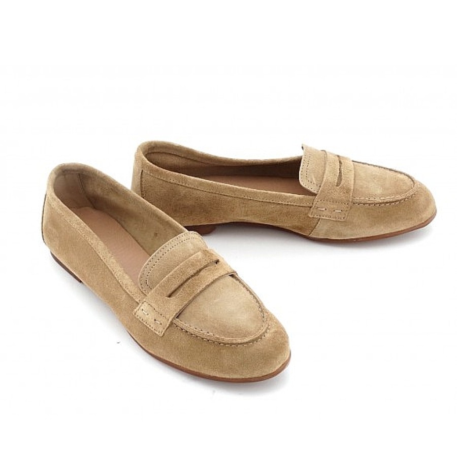 Mujer BAMBU | Mocasin Plano Serraje