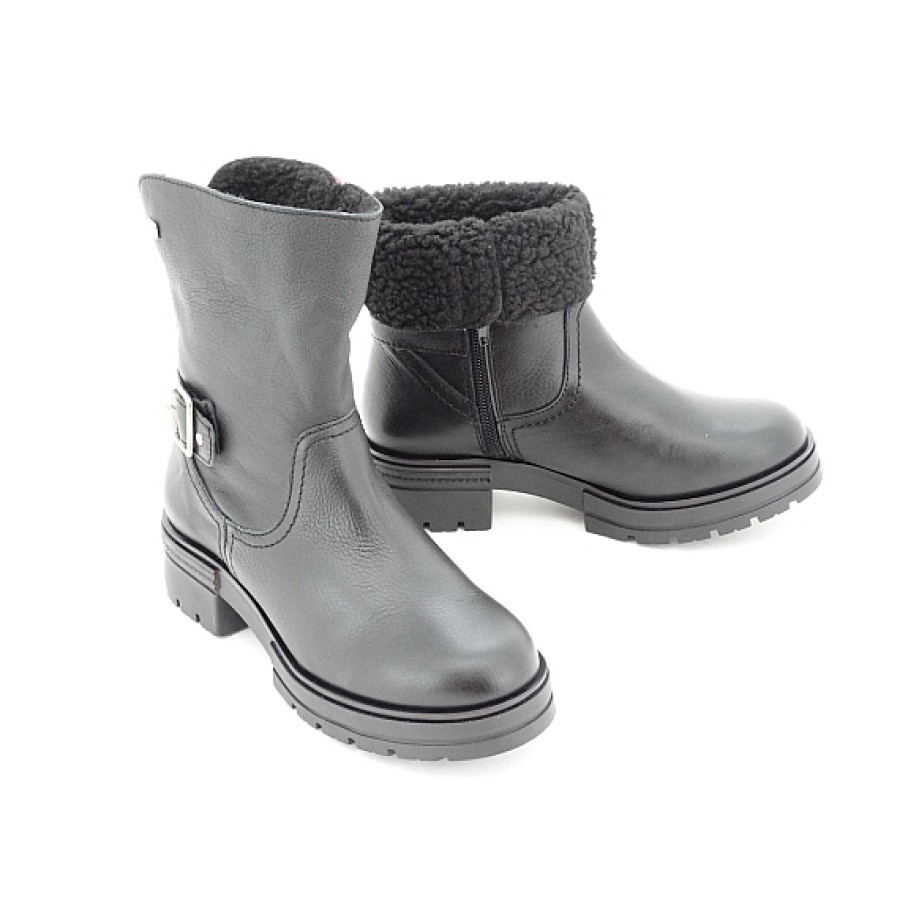 Mujer COOL WAY - MUSSE & CLOUD | Botin Piel Borreguito Hebilla Atras Musse & Cloud