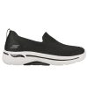 Mujer SKECHERS | Negro Zapatilla Sin Cordones Skechers Arch Fit Go Walk