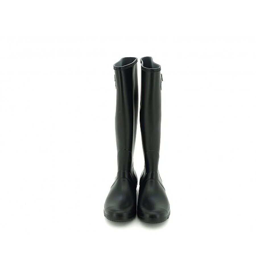 Mujer G&G FOOTWEAR | Bota De Agua Negro Mate Hebilla