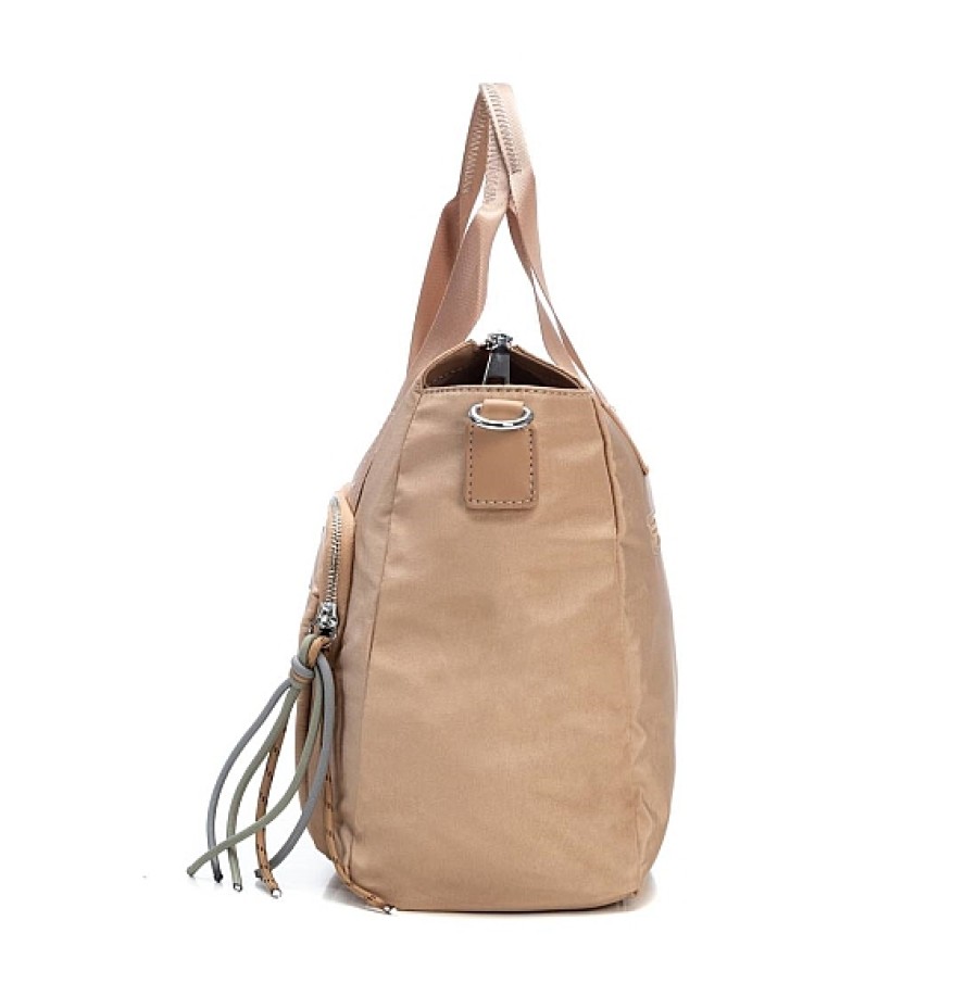 Bolsos REFRESH SHOES | Beig Bolso Nylon Asas Bolsillo