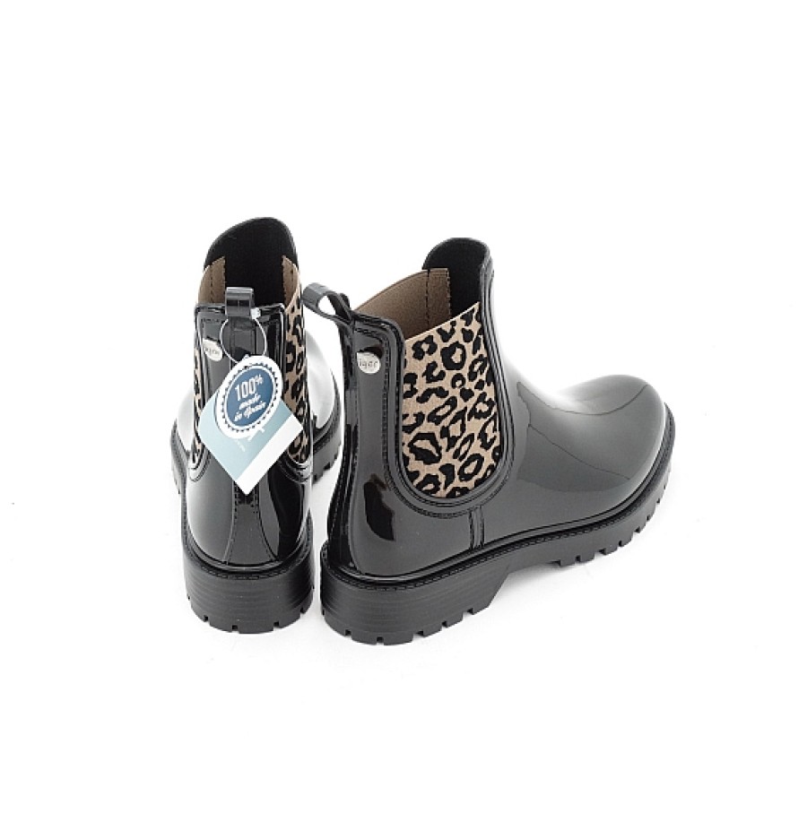 Mujer IGOR | Chelsea Negro Leopardo Botin Para El Agua Trak Igor