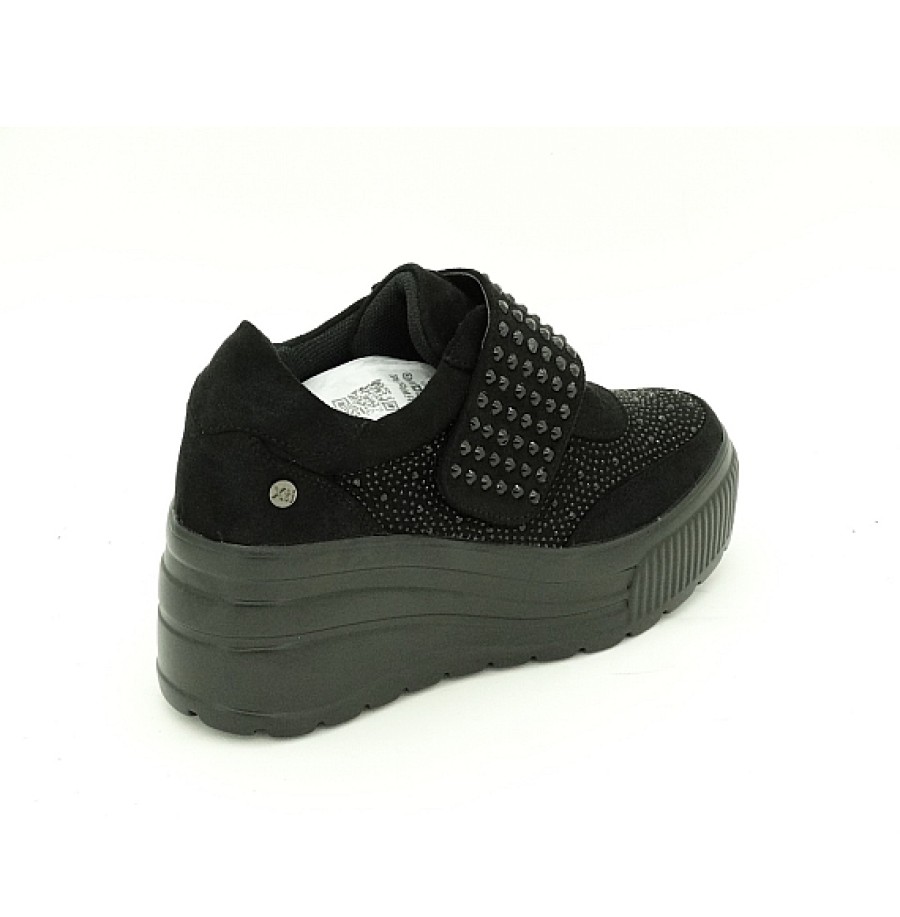 Mujer XTI Footwear | Deportivo Plataforma Velcro Cristales Xti