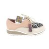 Mujer NIVAL | Beig Nude Animal Print Zapato Piel Cordones