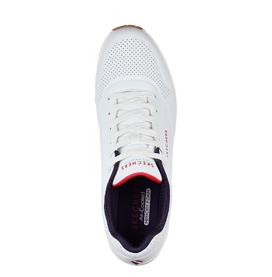 Hombre SKECHERS | Blanca Zapatilla Skechers Uno - Stand On Air