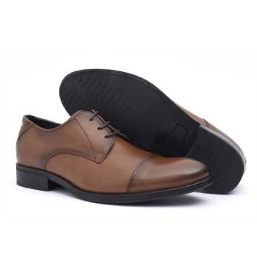 Hombre BAERCHI | Cuero Piel Zapato Cordones Puntera