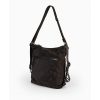 Bolsos PEPE MOLL | Negro Bolso Mochila Convertible Letras