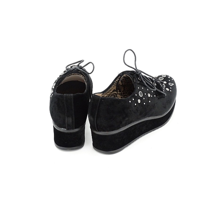 Mujer ACLYS | Zapato Cordones Con Plataforma Y Apliques De Cristal