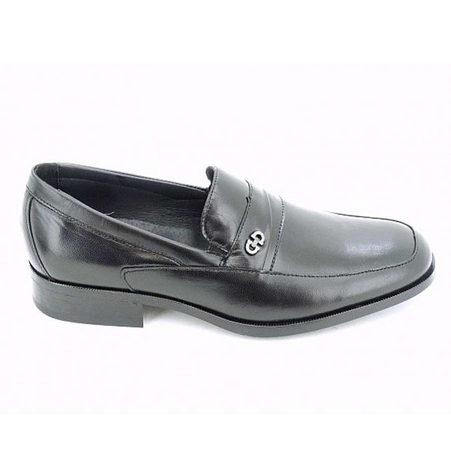 Hombre BAERCHI | Mocasin Piel Ancho Adorno Lateral